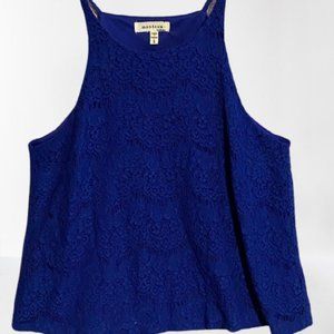 NWOT Royal blue lace top